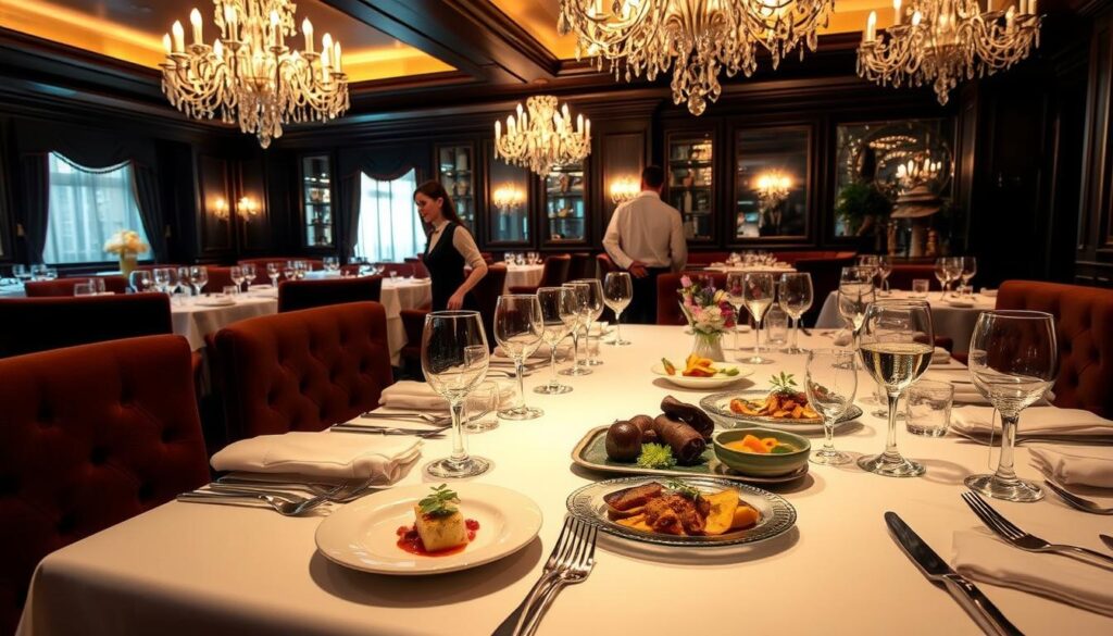 gourmet fine dining experience